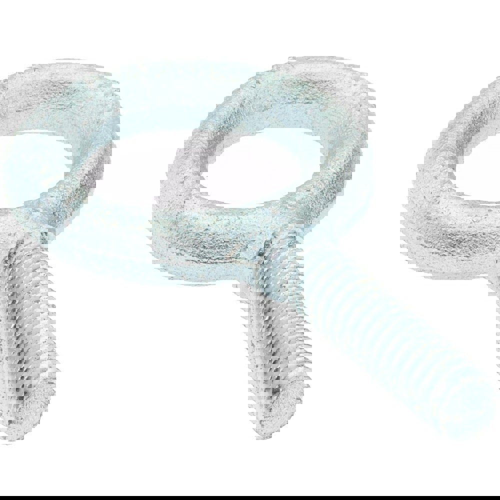 Fixed Lifting Eye Bolt: Without Shoulder, 480 lb Capacity, 1/4-20 Thread, Grade 1030 Steel